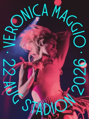 Veronica Maggio konsertaffisch 2026 - 2 ståplats billjetter till ikväll 22 augusti Stadion. 600kr/styck köpta för 795kr/styck 
