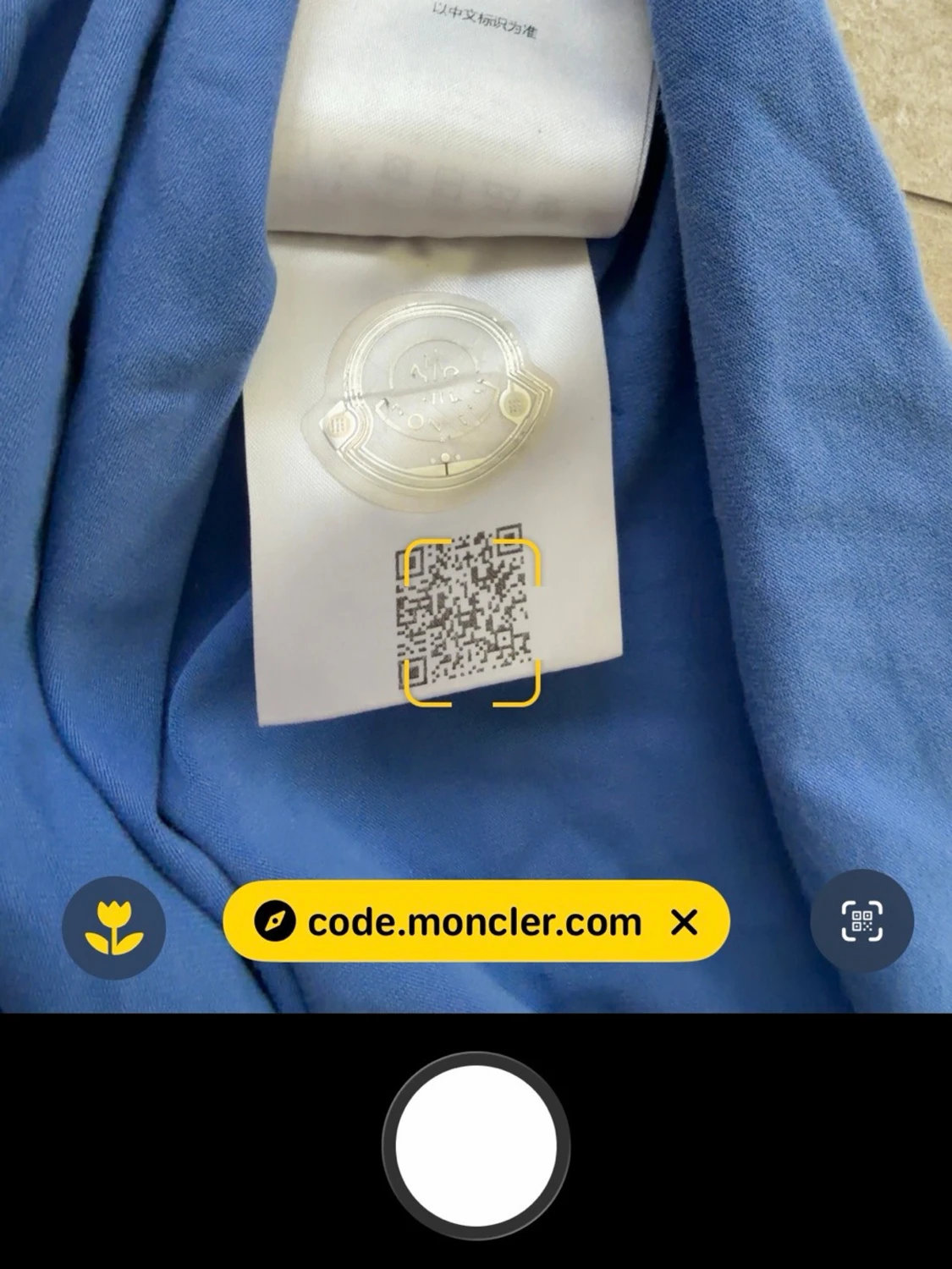 Blå Moncler t-shirt med logga - 3