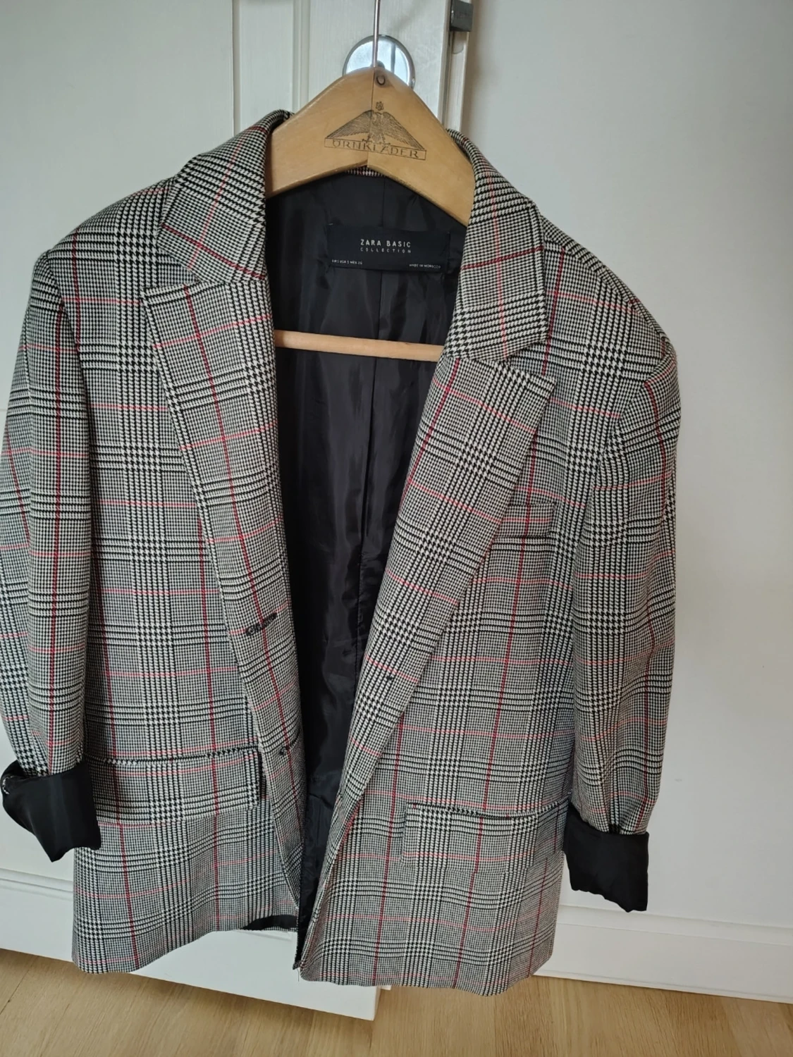 Rutig kavaj från Zara Basic