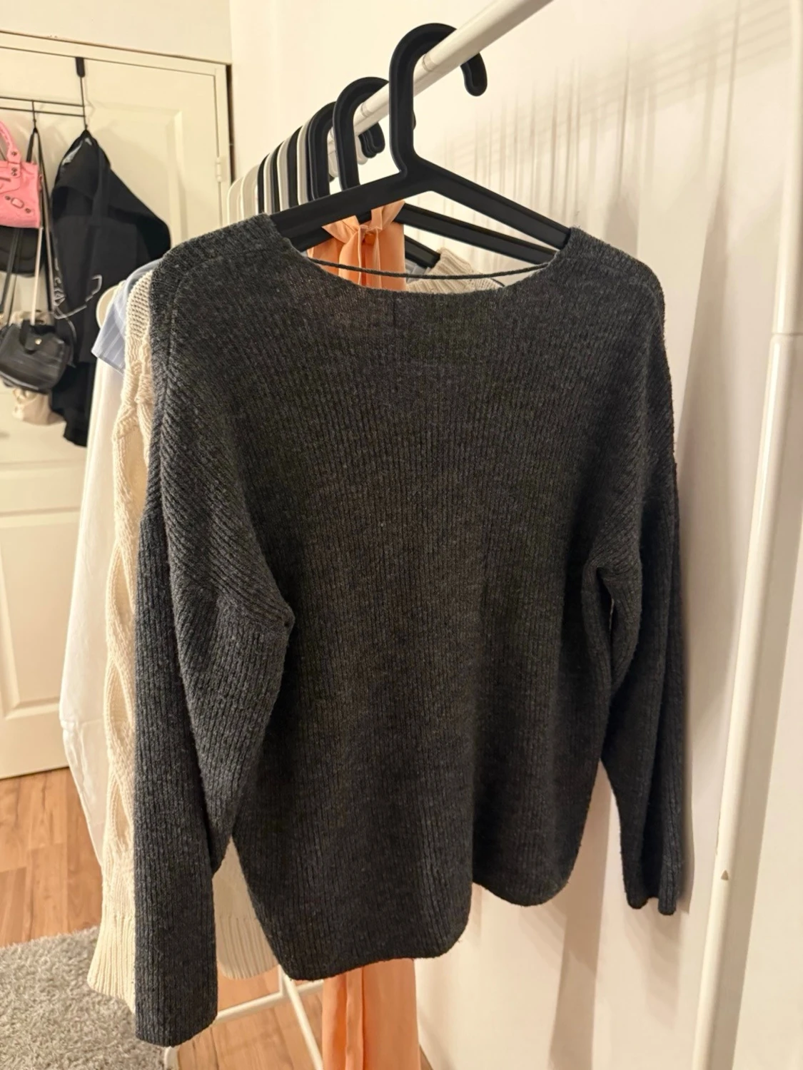 Mörkgrå stickad tröja Vero Moda - 3