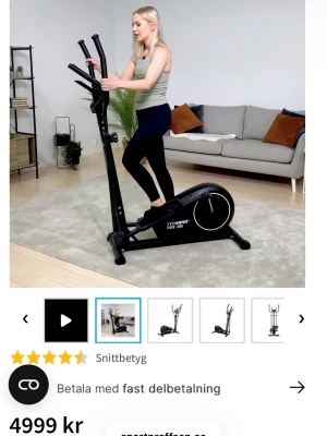Svart crosstrainer från FitNord - FitNord Hiker 100R Crosstrainer – knappt använd! Säljer min FitNord Hiker 100R crosstrainer då den tyvärr inte används. Den är knappt använd och i väldigt fint skick. Den är dessutom redan monterad, så du slipper besväret med att montera ihop den själv. Bara att hämta och börja använda! 😊  ✅ Knappt använd ✅ Mycket fint skick ✅ Redan monterad ✅ Smidig att flytta med transporthjul ✅ Flera motståndsnivåer ✅ Perfekt för hemmaträning 💰 Pris: 4 500 kr Pris kan diskuteras vid seriöst intresse.  📍 skhlm
