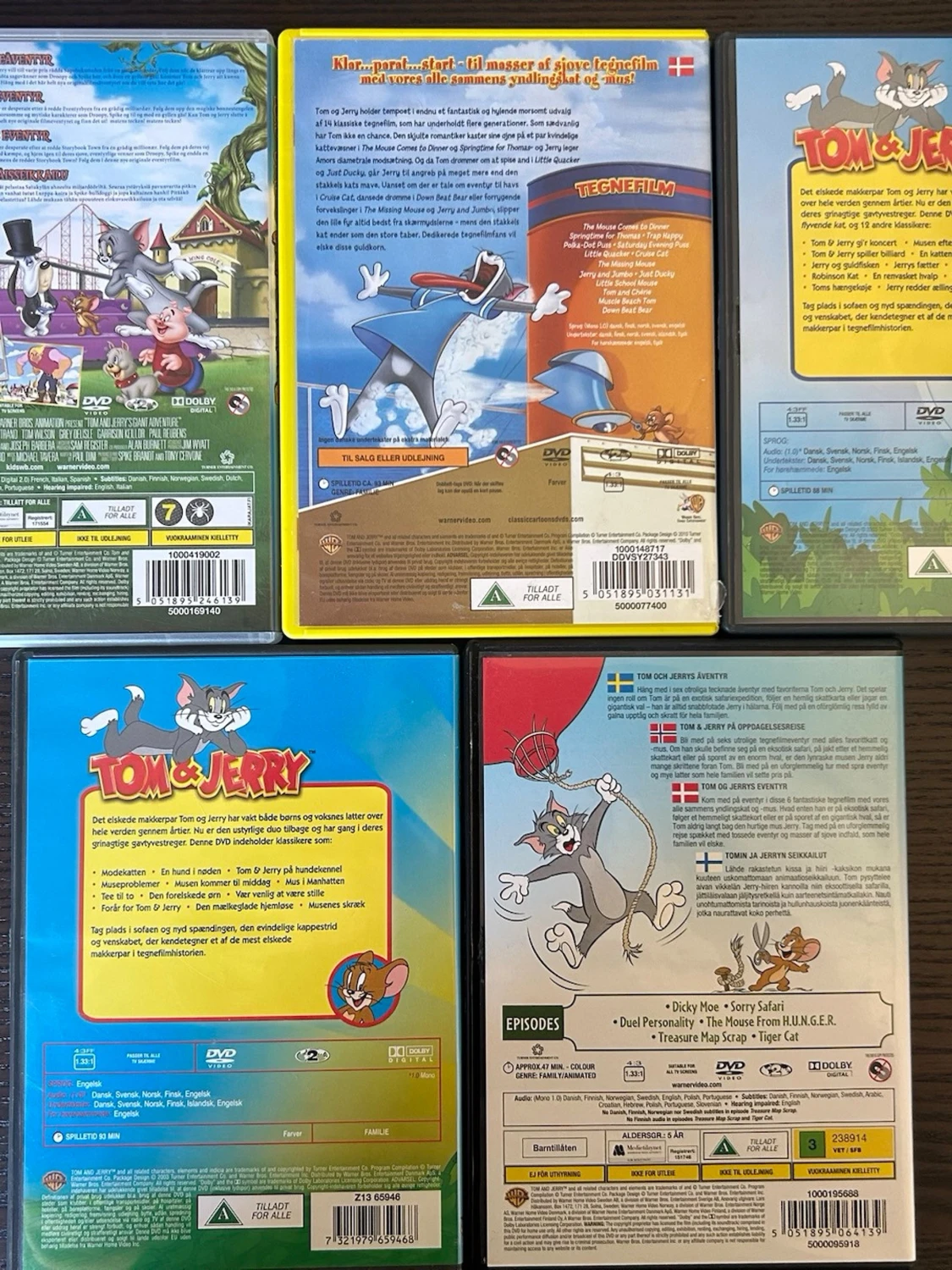 Tom & Jerry dvd paket - 2