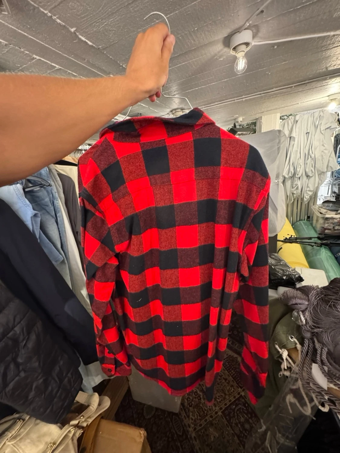 Röd och svart rutig skjorta Dickies - 1