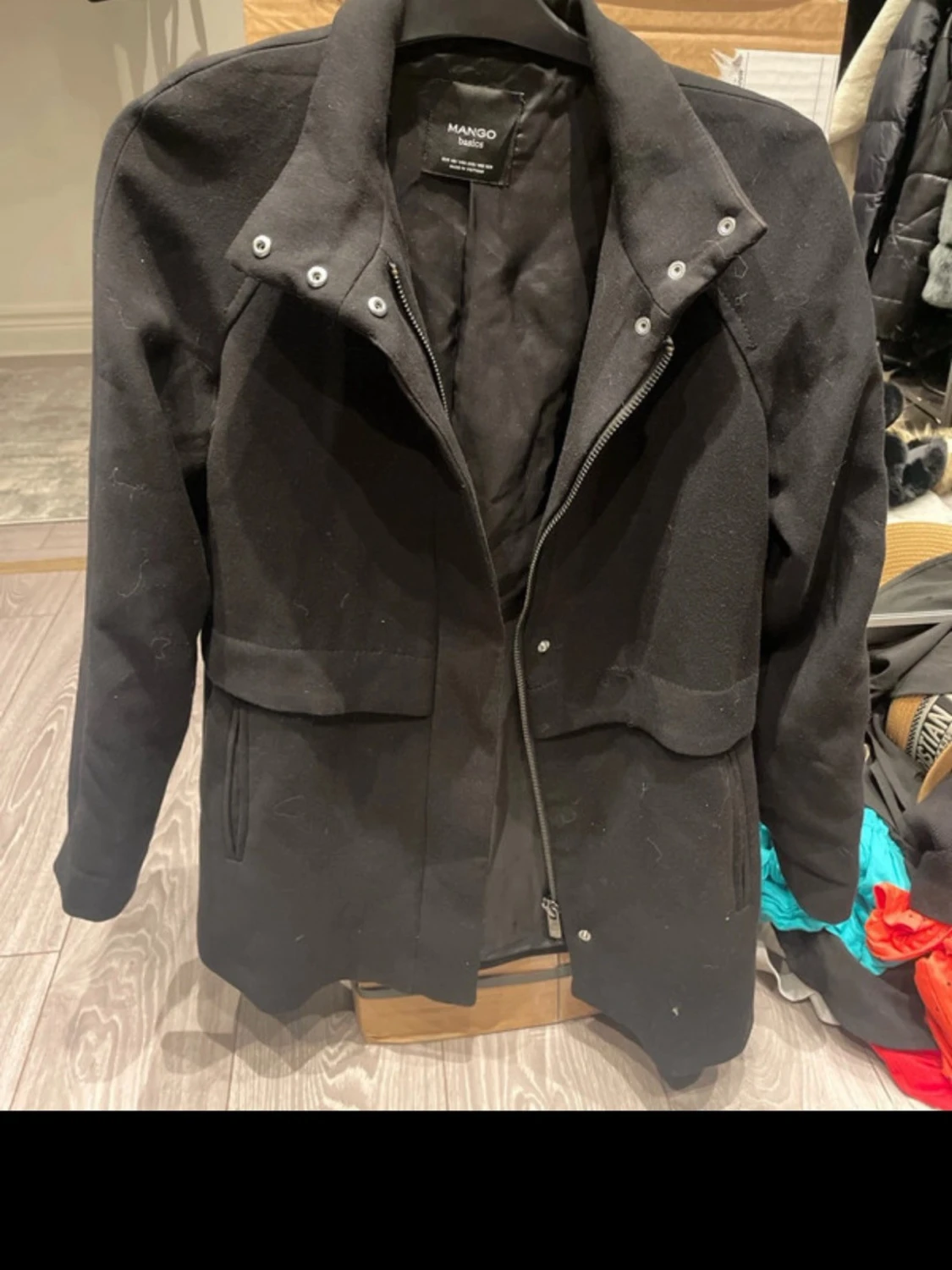 Svart kappa från Mango Basics - 2