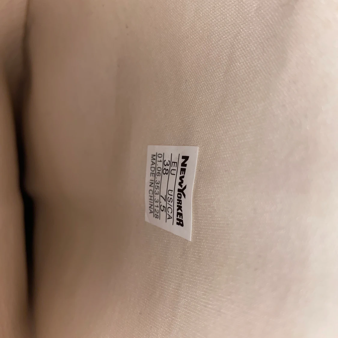 Beige boots med klack - 92