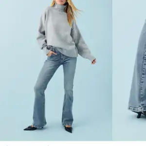 Low waist bootcut jeans från Ginatricot i en fin blå färg. Storlek xs och är bra längd på mig som är 165. Superfina säljer för att jag har för många. Köpta för 500