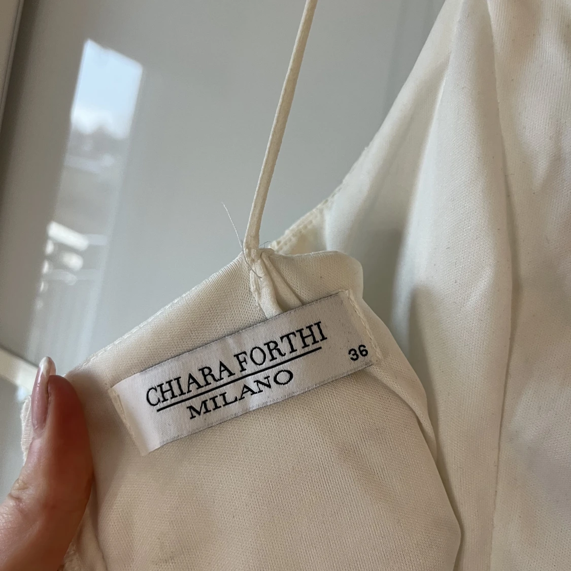 Vit spetsklänning - 91