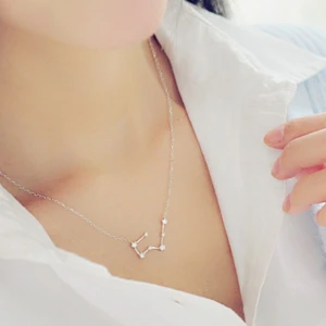 12 konstellation Strass Halsband i 925 Silverpläterad  - Finns 13 konstellation kvar  Helt ny  Sammafrakt 125kr/st