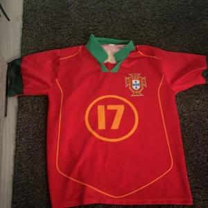 Den är i bra skick  - Den är i storlek 152.det är Cristiano Ronaldo på ryggen med numret 17