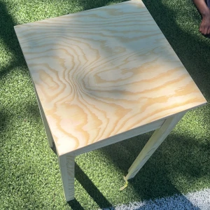 Finis pall - En helt ny pall utan defekter, går bra o sitta på. Fungerar fint och snyggt. Man skulle kunna få med bollen och skorna.