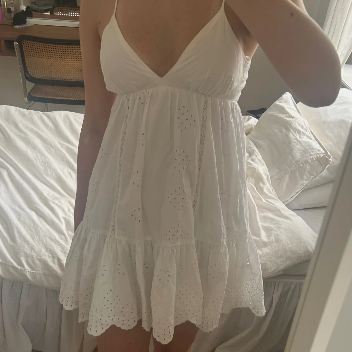 Vit zara klänning - 91