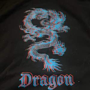 Cool svart tröja med en drake på baksidan av tröjan. Säljer pågrund av att det inte längre är min stil! 🥰