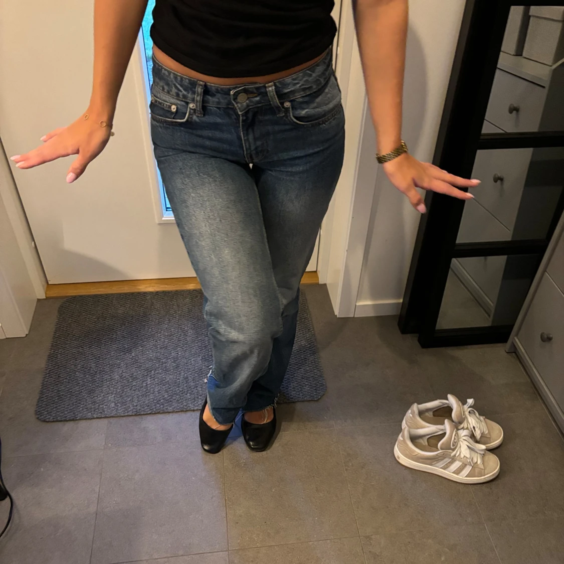 Lågmidjade jeans