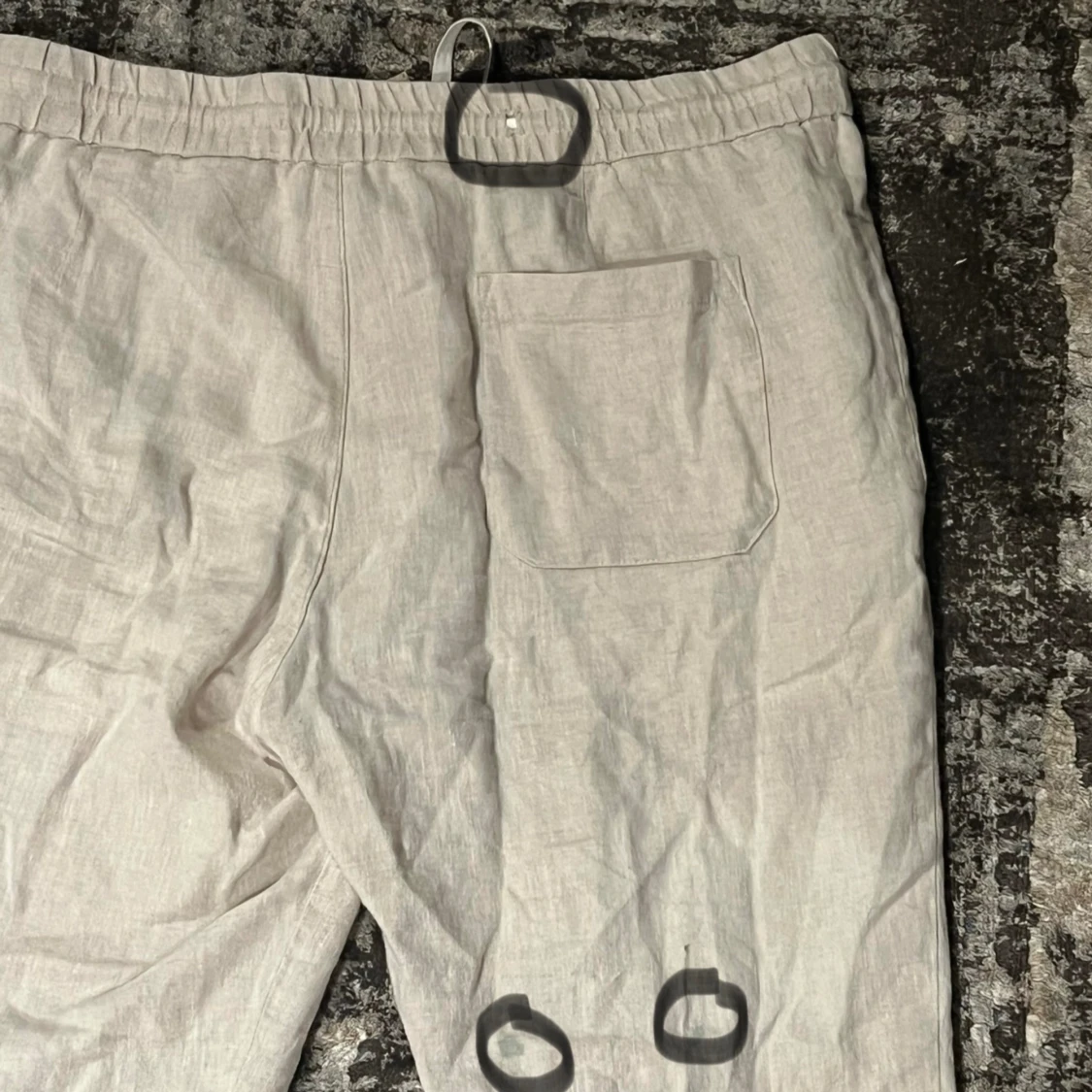 Linnébyxor beige - 92