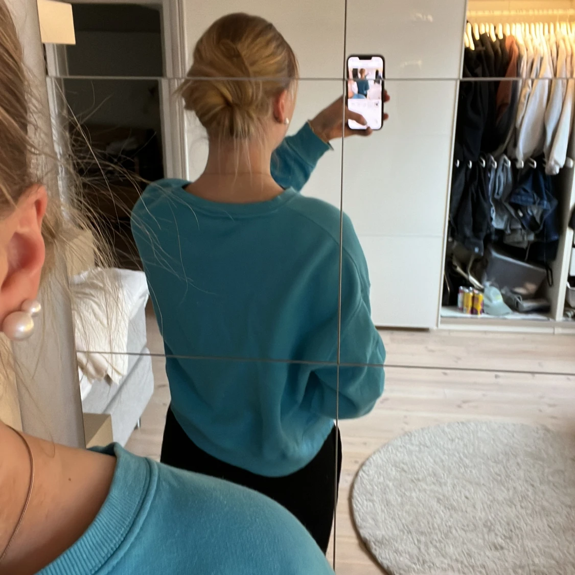 Blå sweatshirt  - 90