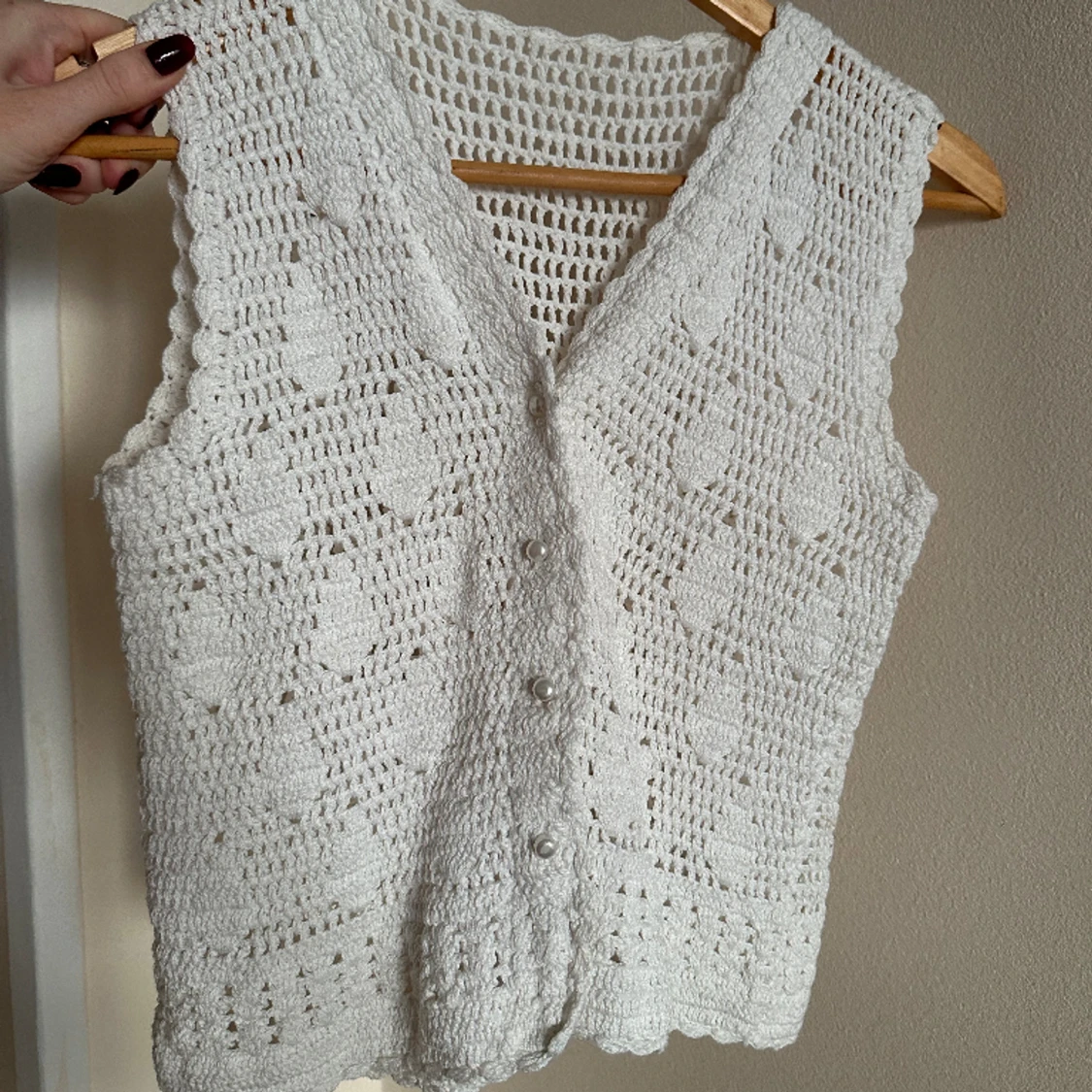 Virkad topp/väst - 90