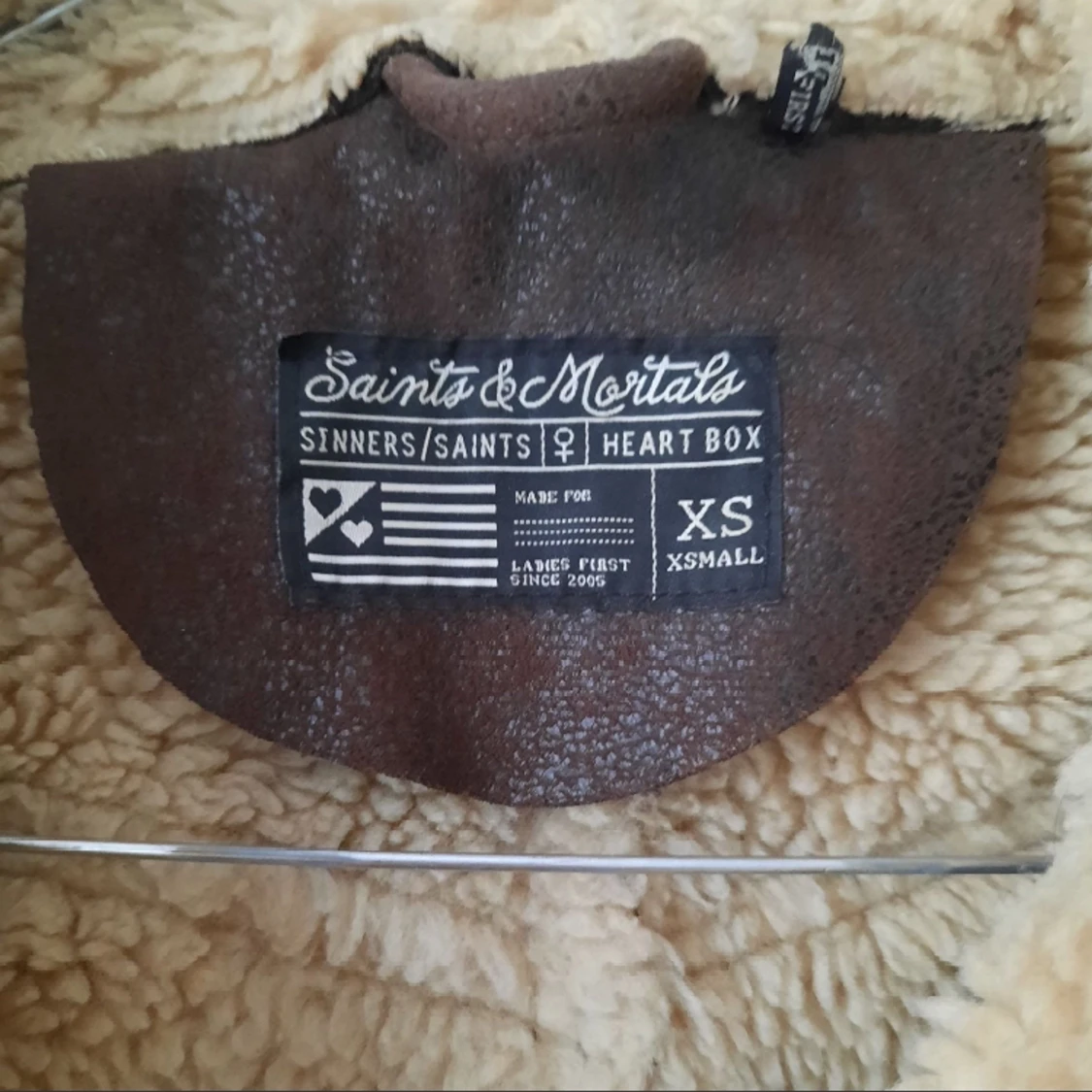 Biker/Shearling jacka - 91