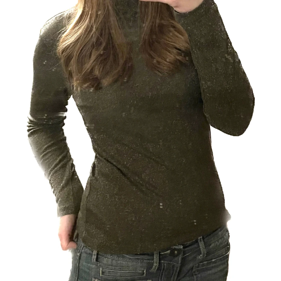 Grön glittrig topp - 91