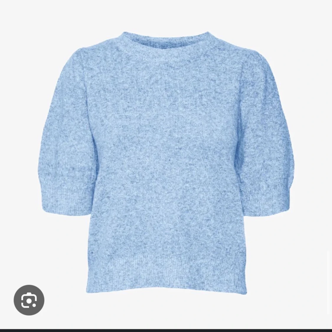 Blå Stickad Tröja