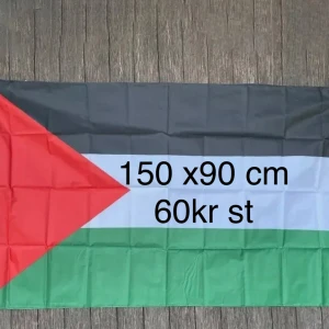 Stor Palestina flagga 150 x 90 cm - Stor Palestina flagga 150 x 90 cm 1 styck  Ny förpackning 