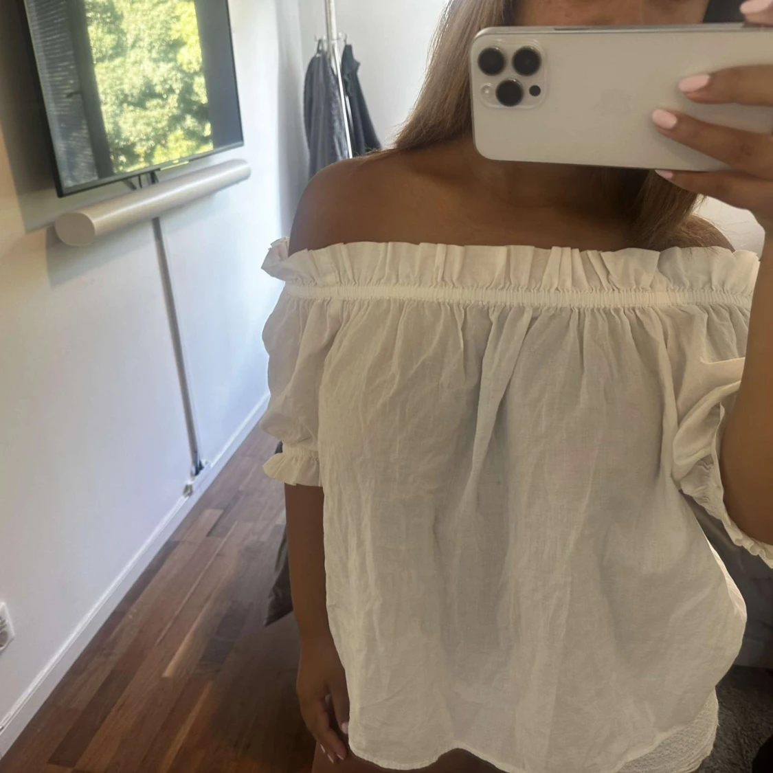 Vit off shoulder topp🤍 - 91