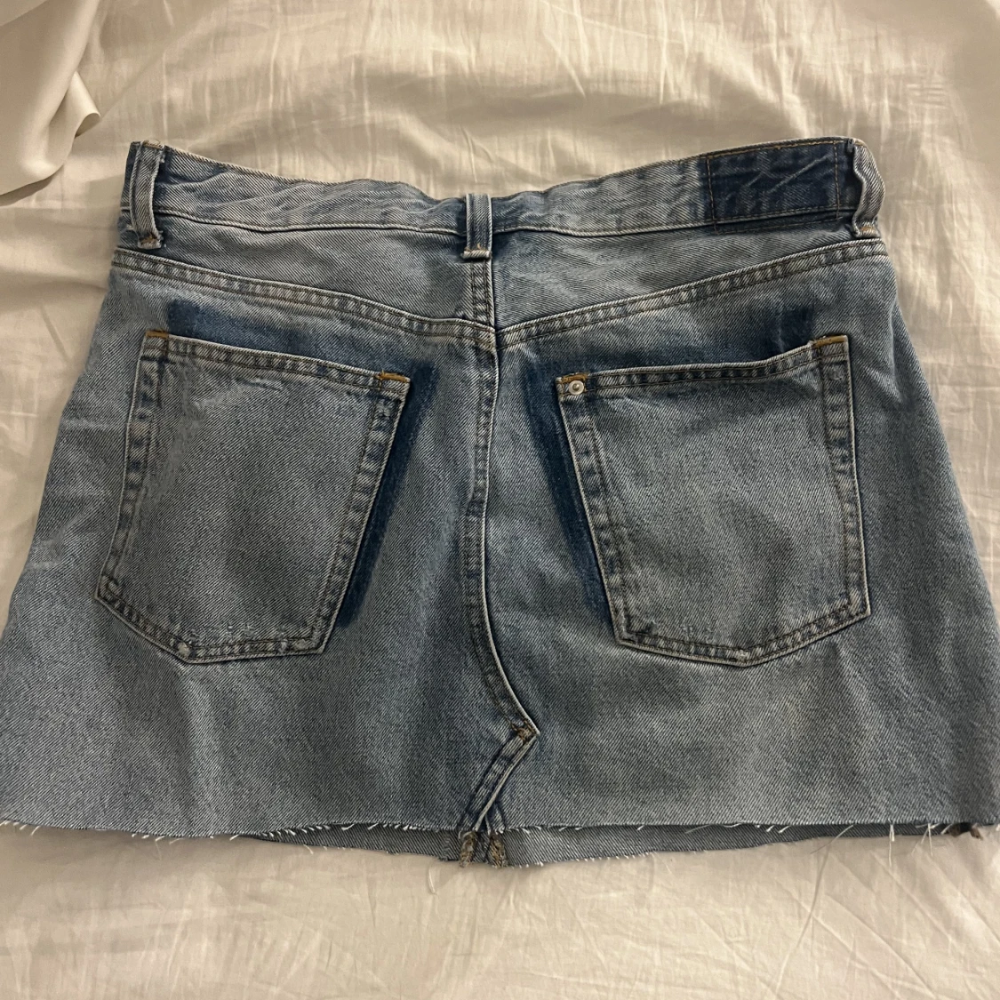 Lågmidjad jeans kjol - 90
