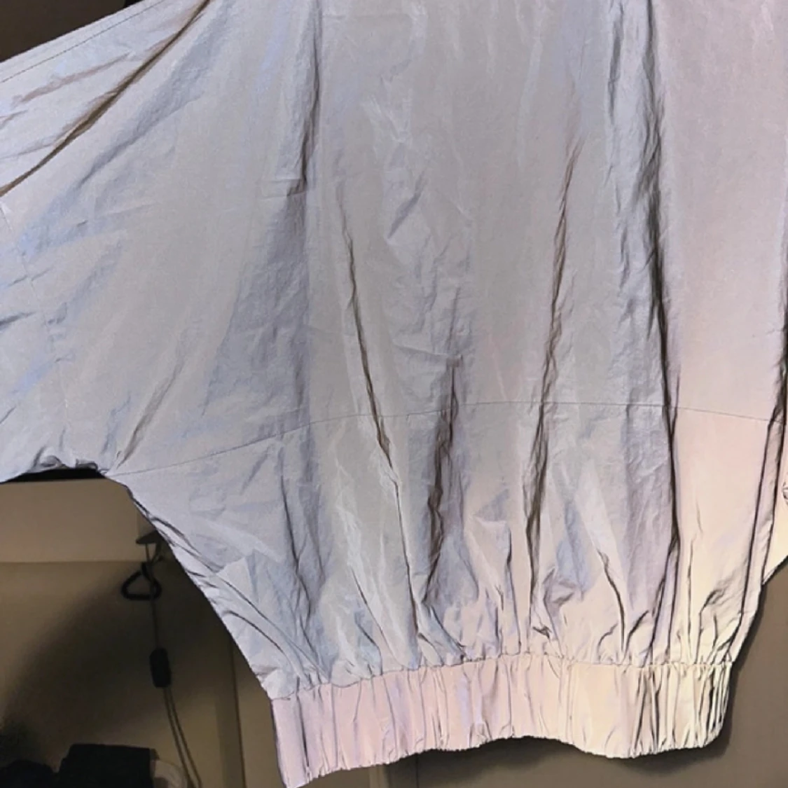 Pretty Little Thing Blouson Reflex Reflective Windbreaker Zip Jacket S M - 90