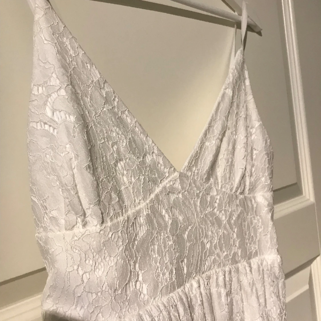 Vit spetsklänning  - 90