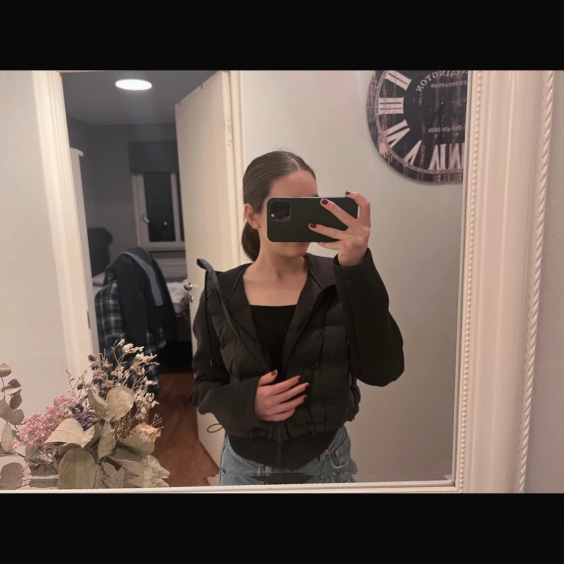 Svart kort jacka  - 90