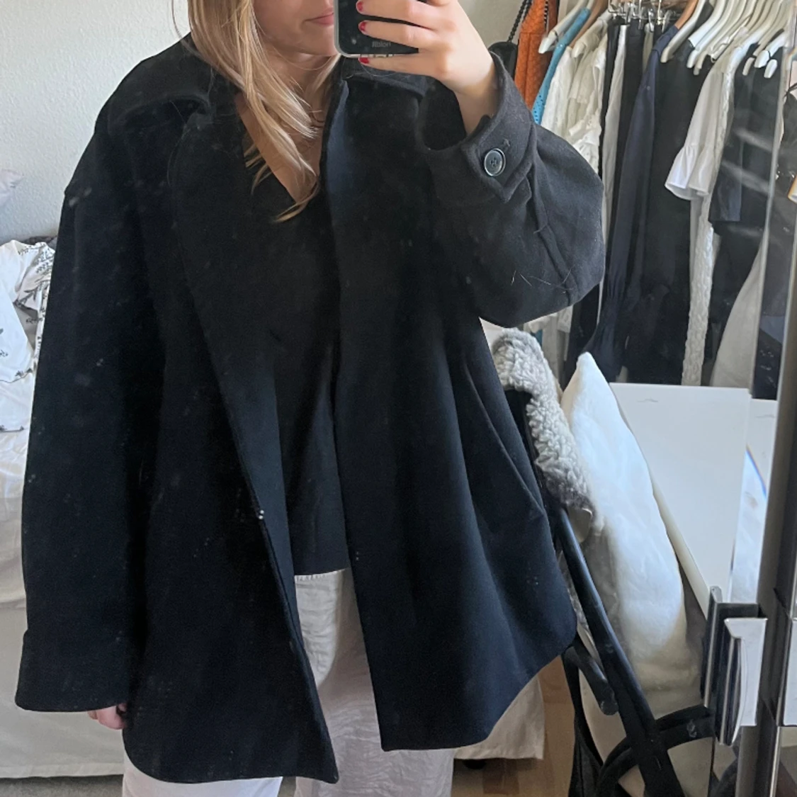 Oversized kort kappa