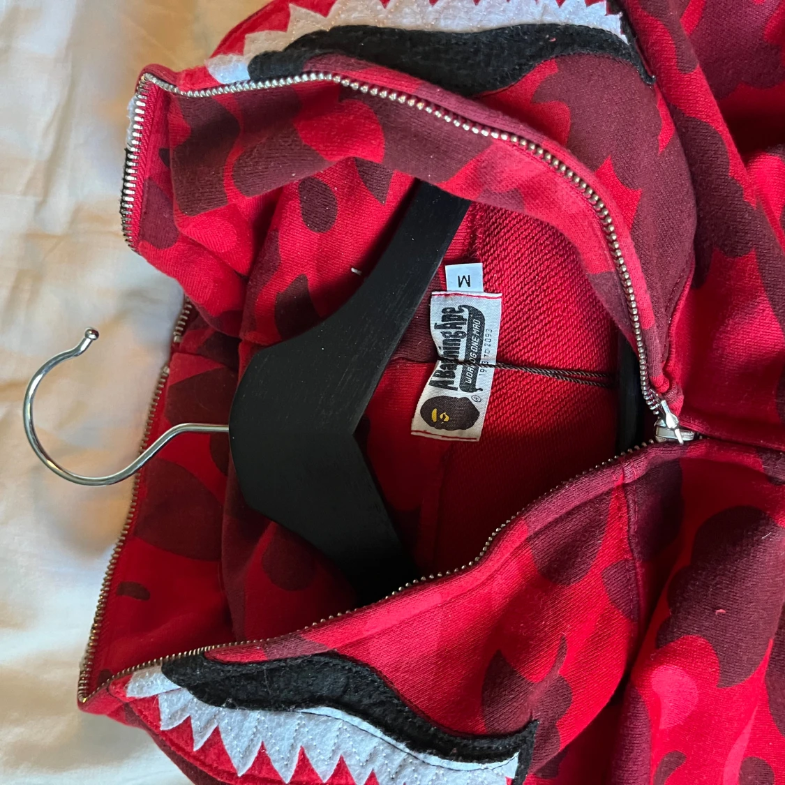 Bape zip up hoodie röd - 91