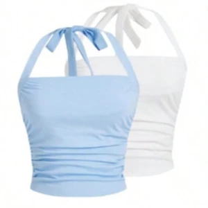  fina toppar från SHEIN  -  Super fina aldrig använt då jag tyckte de var lite stora. Men super fina är i gott skick bara lite skrynkliga. Det är i storlek xs/34 och jag säljer dom för 100 kr. 