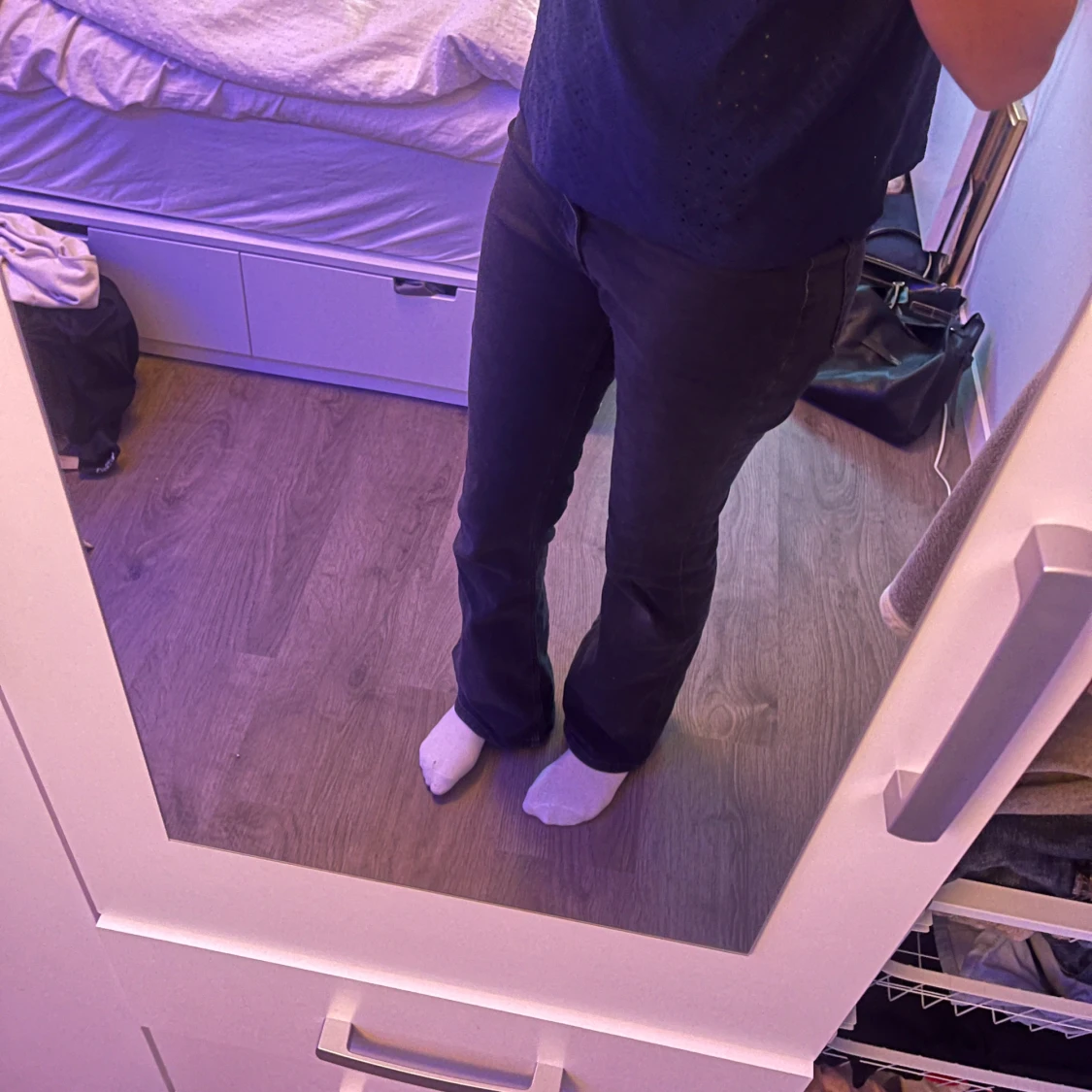 Svarta Boothcut / flare jeans!💞 - 91