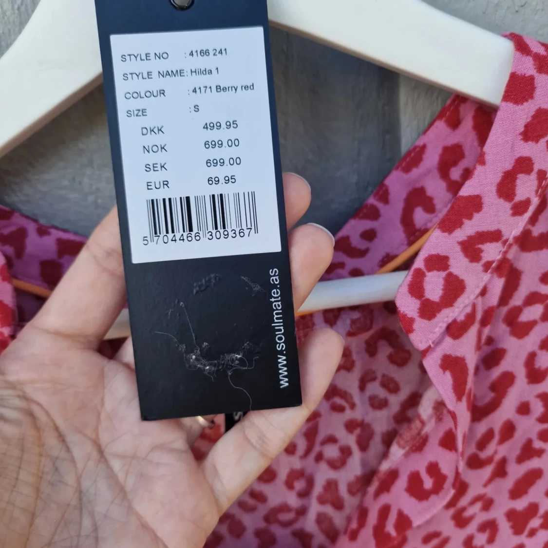 Leopardmönstrad blus - 90