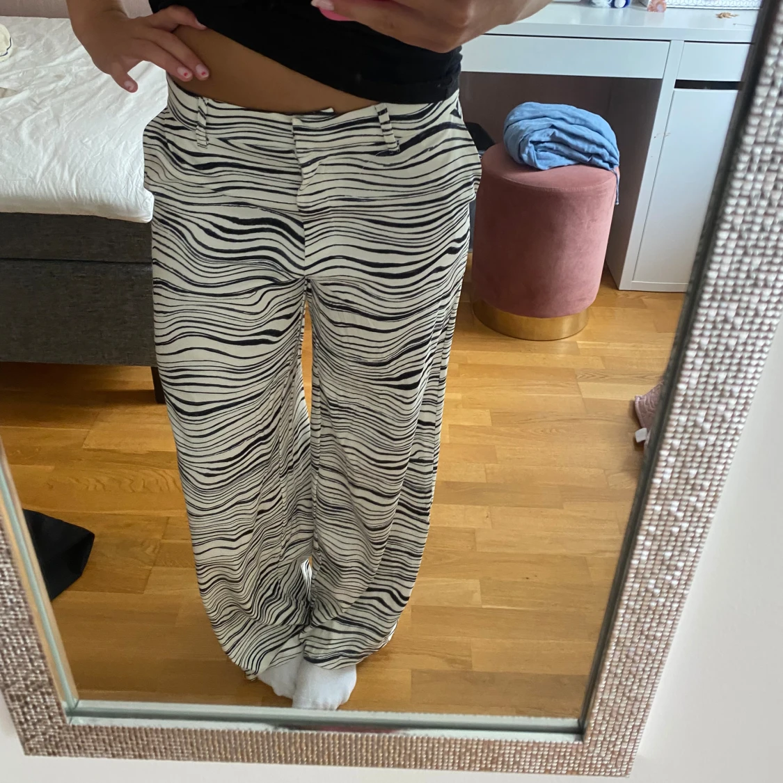 Zebramönstrade byxor - 90