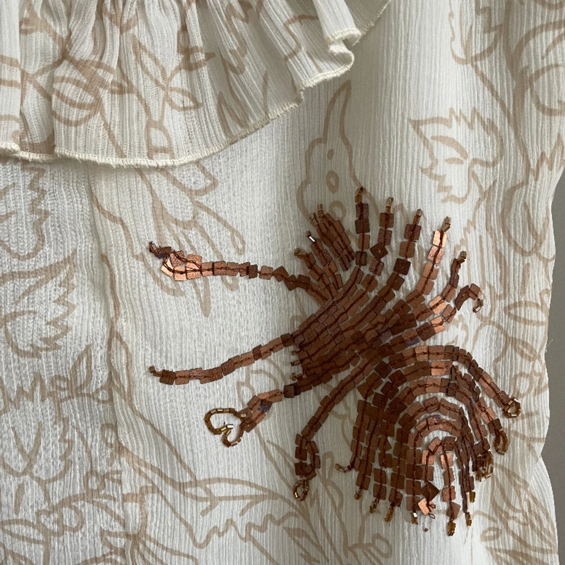 Linne ny med prislappen kvar  - 91