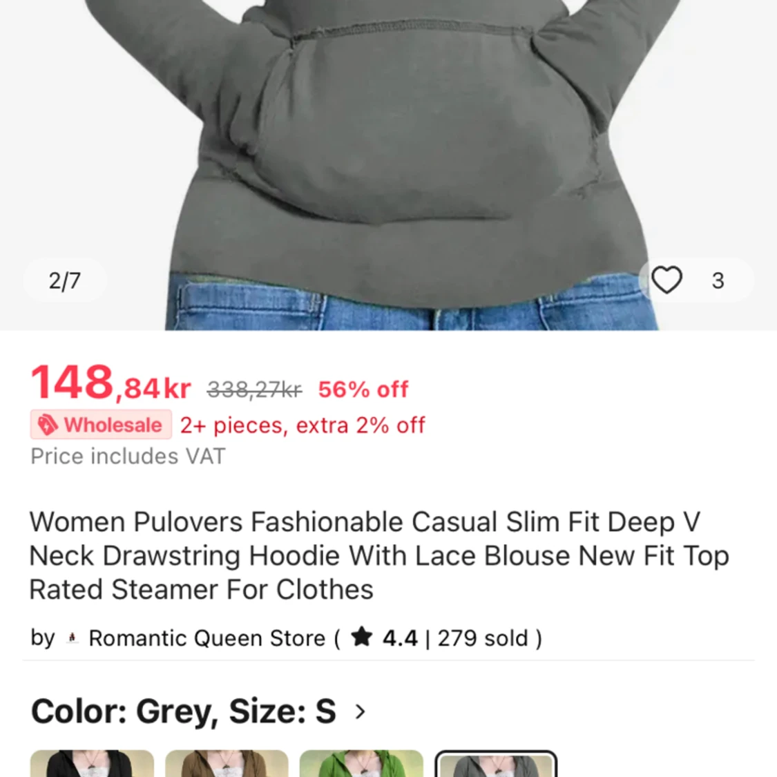 Y2k söt hoodie med lace - 90