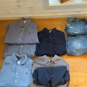 Nytt Drop !  2x diesel jeans 32/32 31/33 4st Ralph lauren skjortor 3st S, 1 M, 1 Massimo dutti skjorta L och fullzip S/M