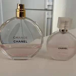 Säljer dessa Chanel chance eau tendre edp i 100 ml och chance eau tendre hair mist i 35 ml. Säljs som ett paket helst men funkar var för sig med. 
