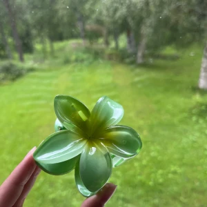 Hårklämma - Grön hårklämma i form av en exotisk blomma😍🌺 Säljer för att den inte kommer till användning, helt nyskick och aldrig använd🫶  Ursprungligen från NewYorker 💚 Känn er fria att ge prisförslag!!