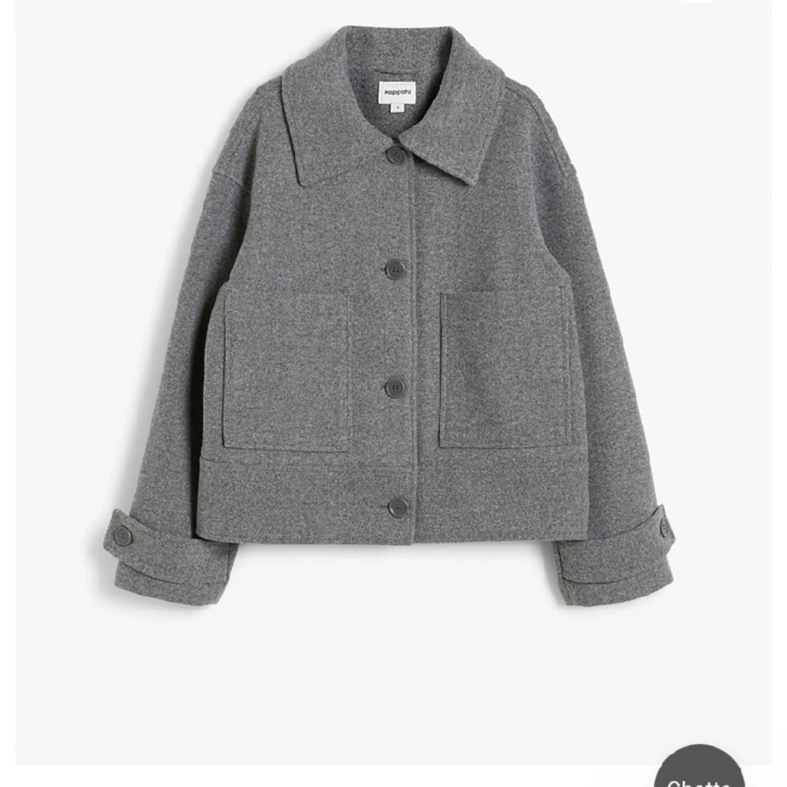 Den virala kappahl kappan i grå