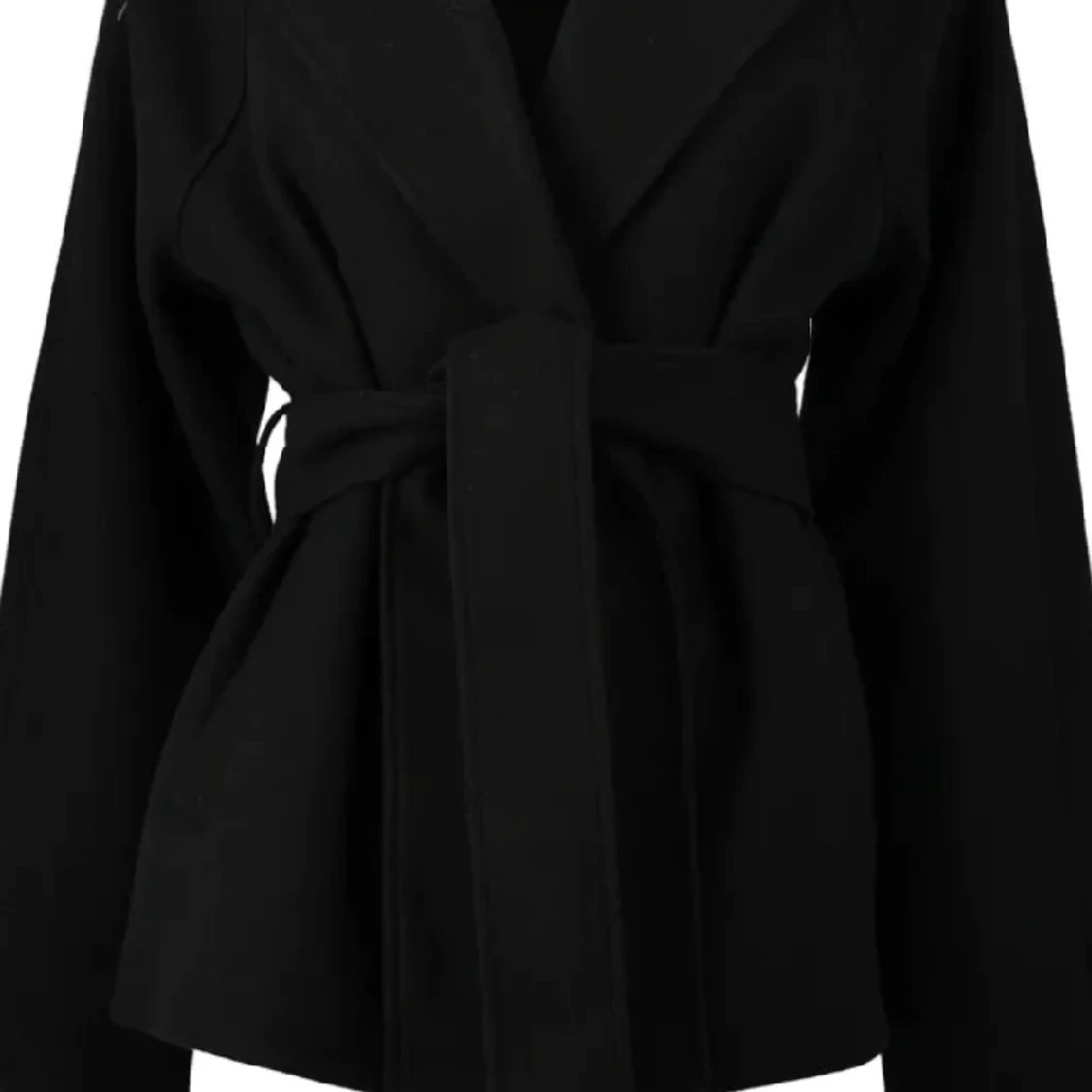 Svart kort kappa - 90