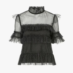 By Malina blus - Såå fin blus från by Malina, svart med silverglitter och perfekt till nyår! Endast använd en gång så väldigt fint skick. Storlek S