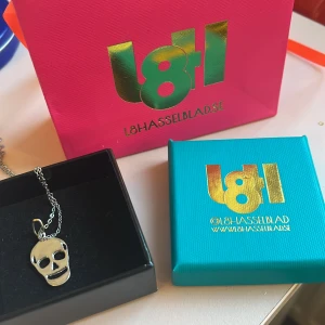L8hasselblaf döskalle halsband - Detta superfina halsband säljs! Döskallen köpt för 600kr och säljs för 500kr då den kommer med egen silverkedja ❤️