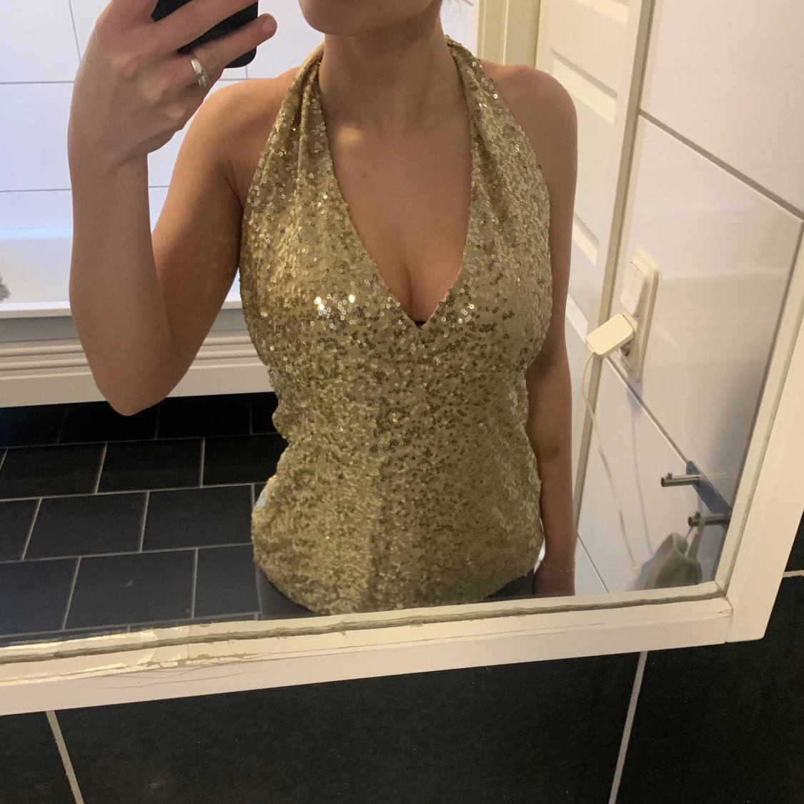 Festlig halternecktopp