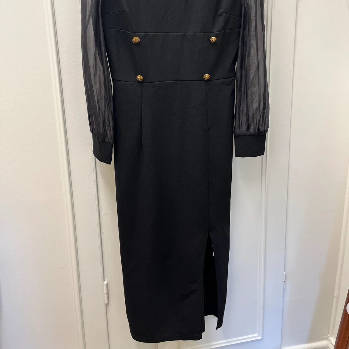 Lång svart night klänning  - 90