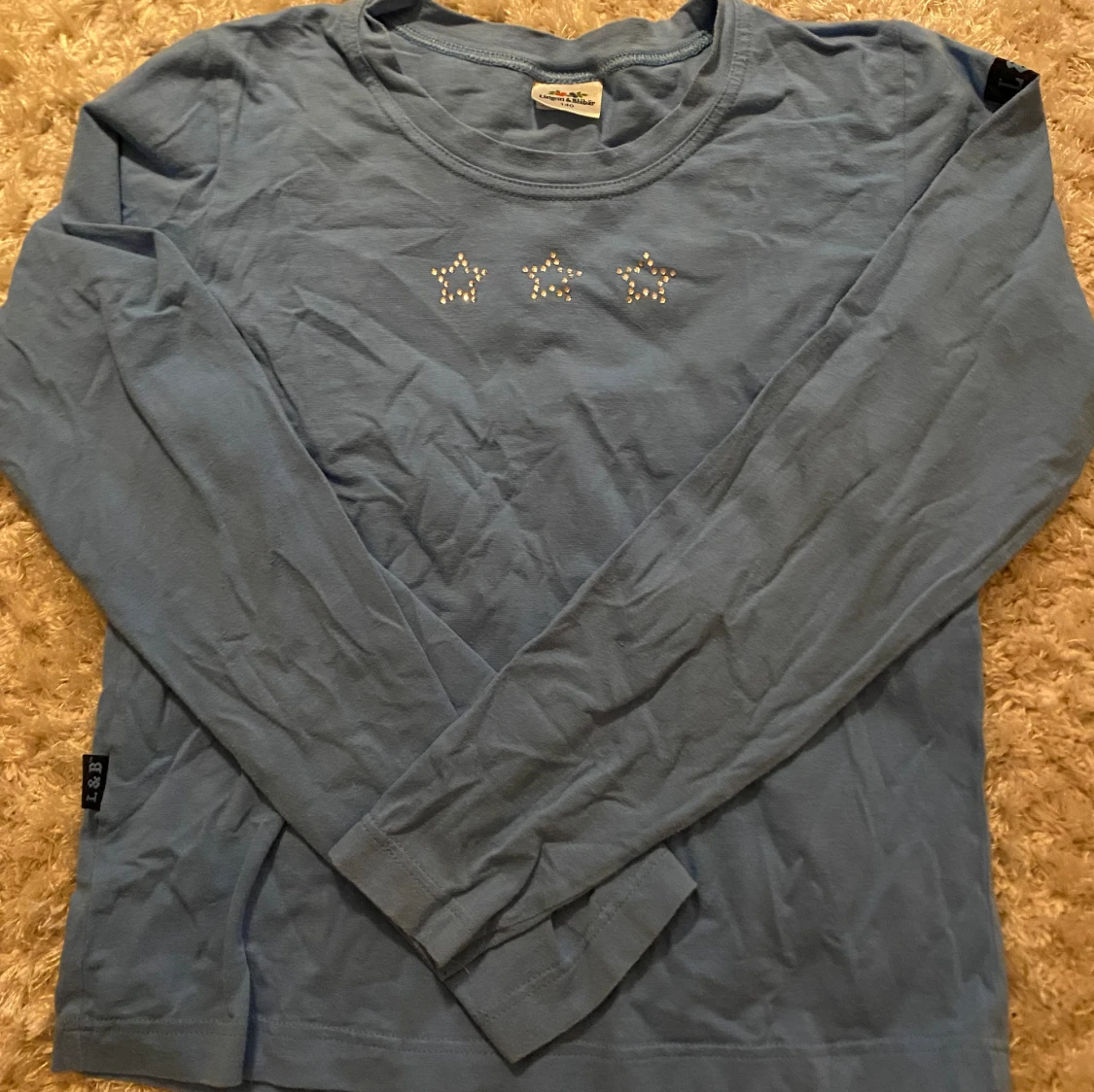 Tight tröja med rhinestone stjärnor - 90