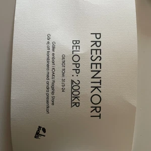 Presentkort på IOAKU  - Presentkort på IOAKU på 200kr❤️❤️