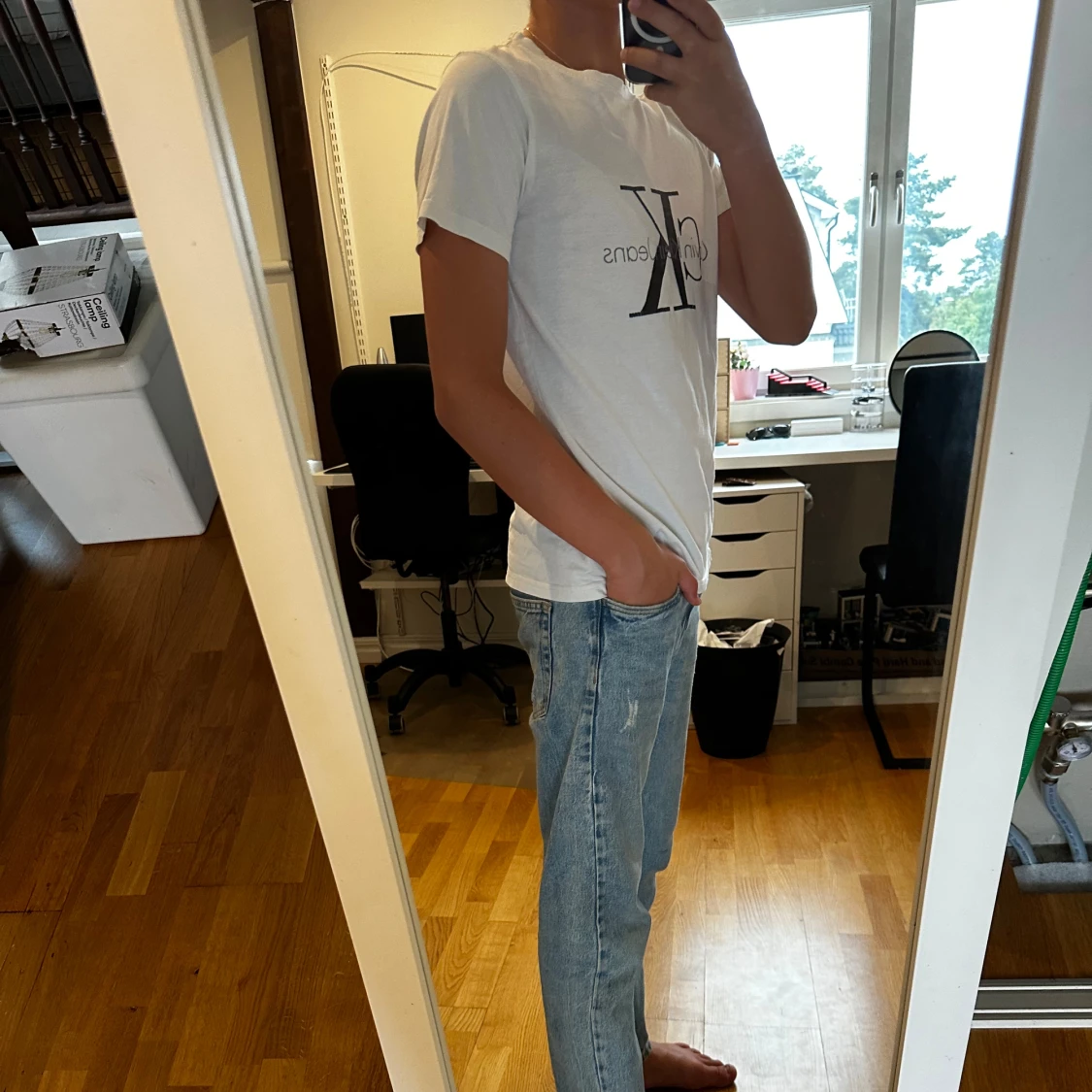 Vit Calvin Klein t-shirt - 92