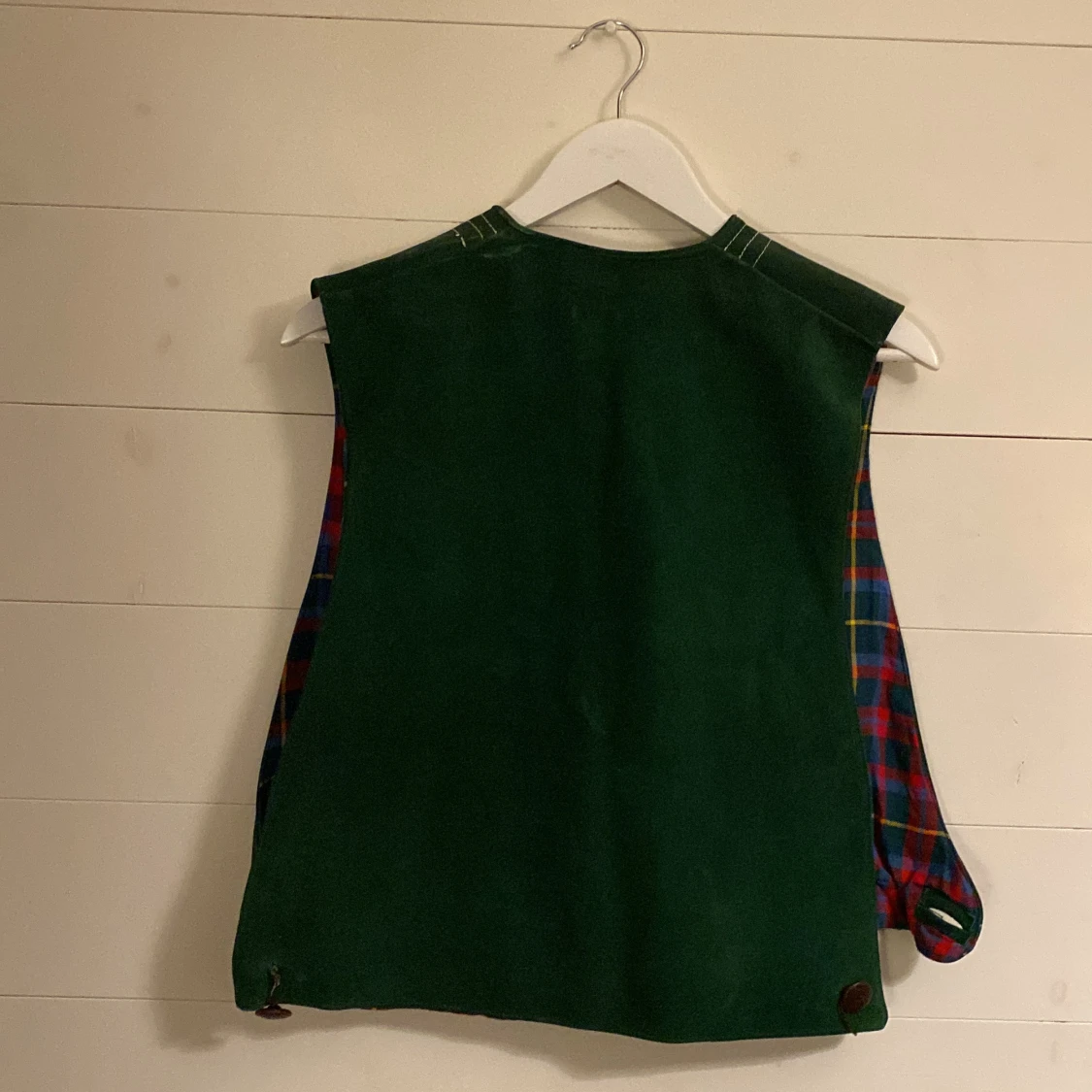 Grön väst i mocka - 90